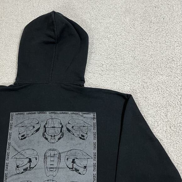 Halo Hoodie Mens Large Sweatshirt Xbox Video Game Infinite Graphic UNSC - Picture 11 of 14